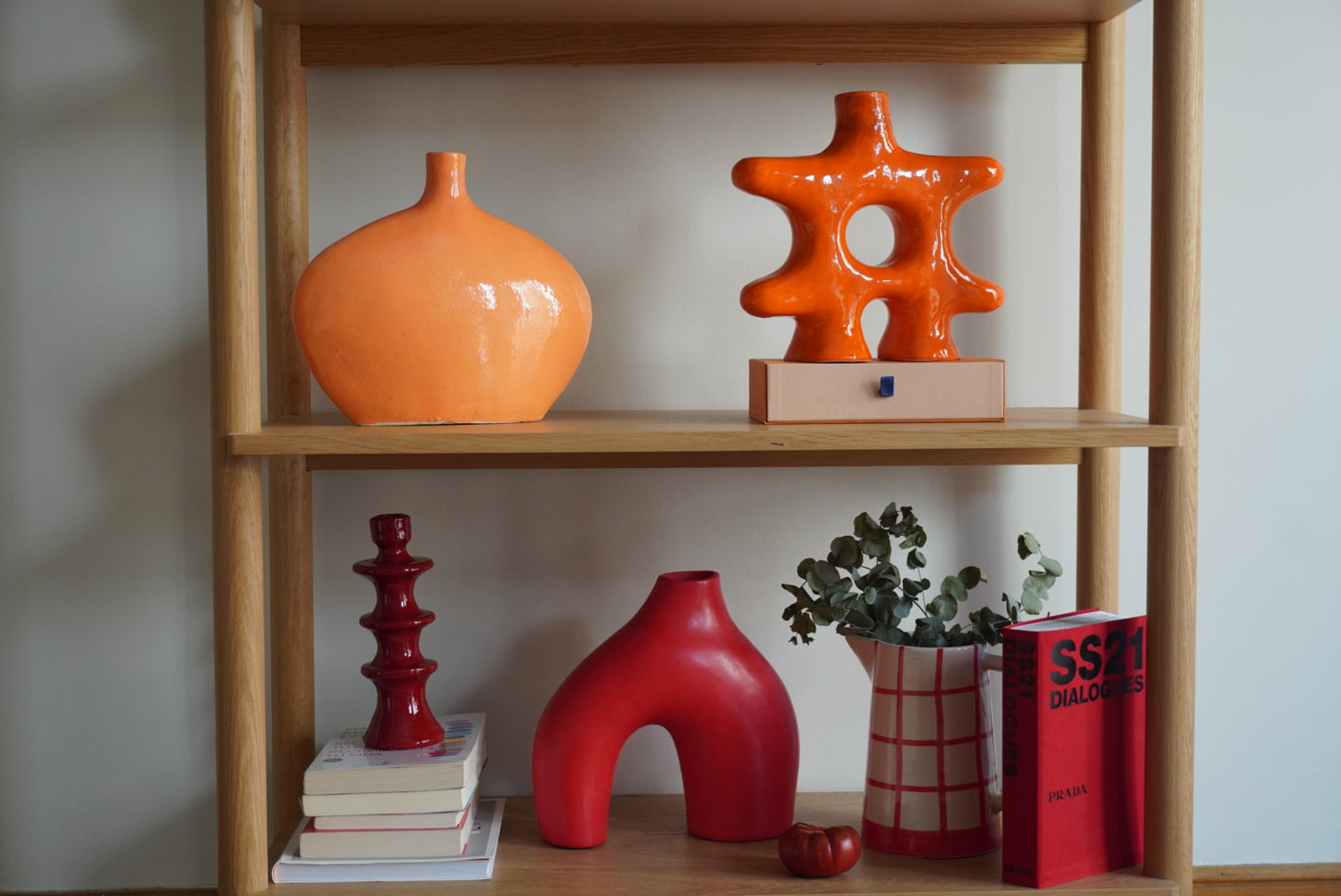 Jarrón Naranja Bota 26cm