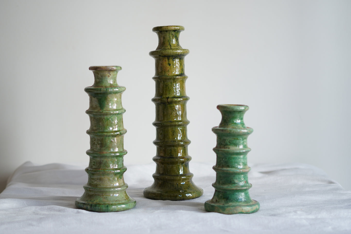 Candelabro Caracol Verde