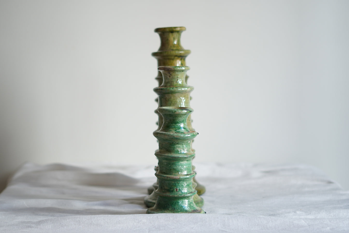 Candelabro Caracol Verde