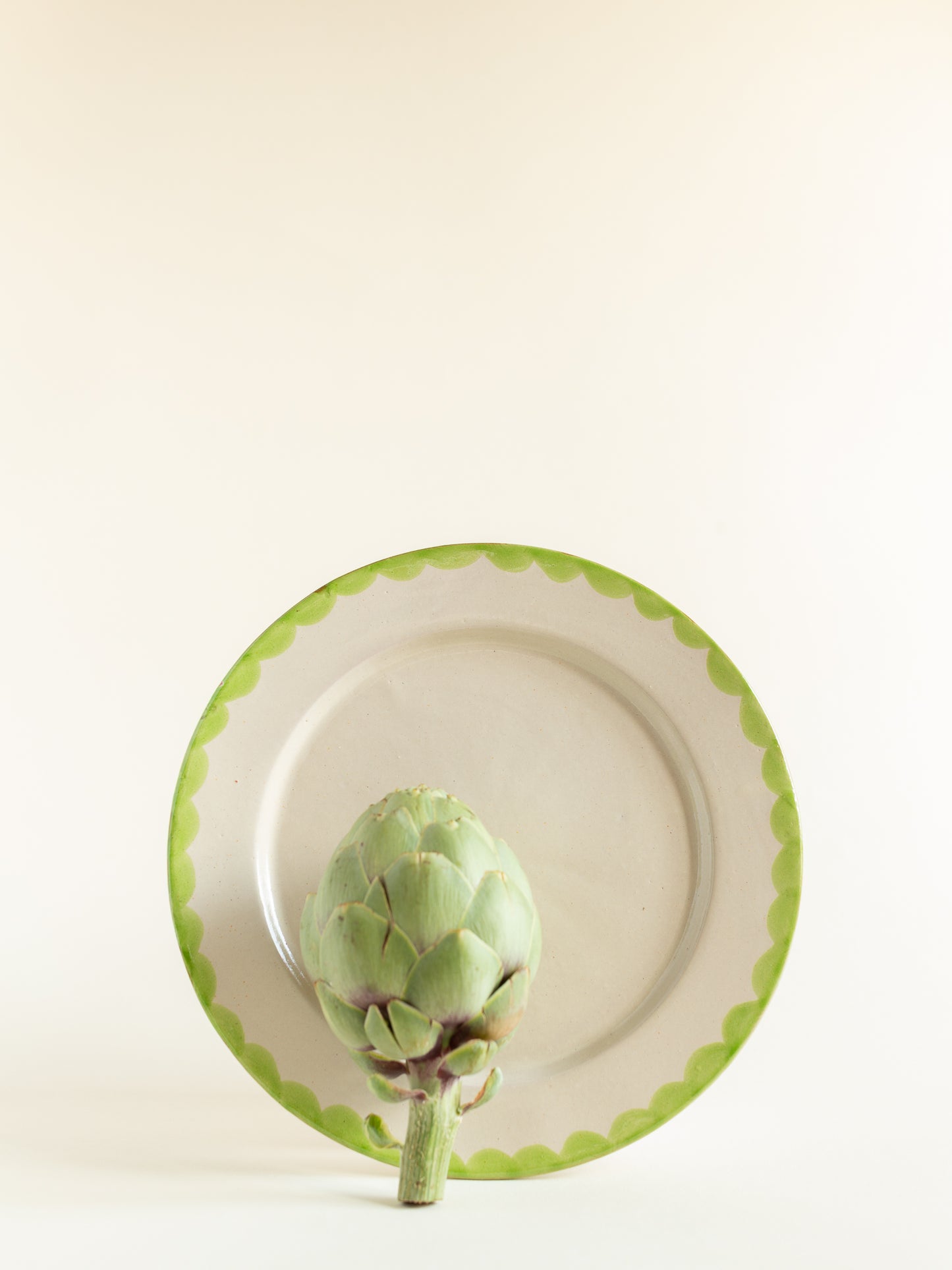 Plato 20cm Media Luna Verde lima