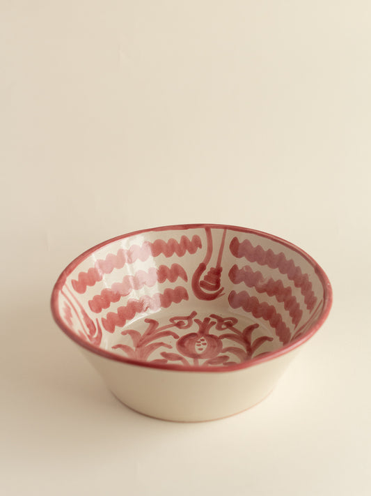 Pink salad bowl