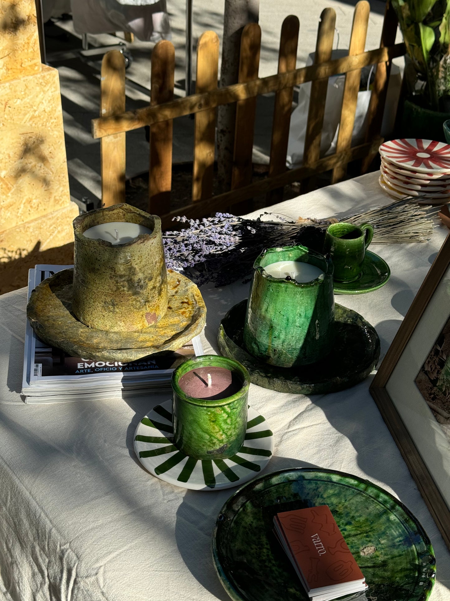 Vela Noor Verde pequeña