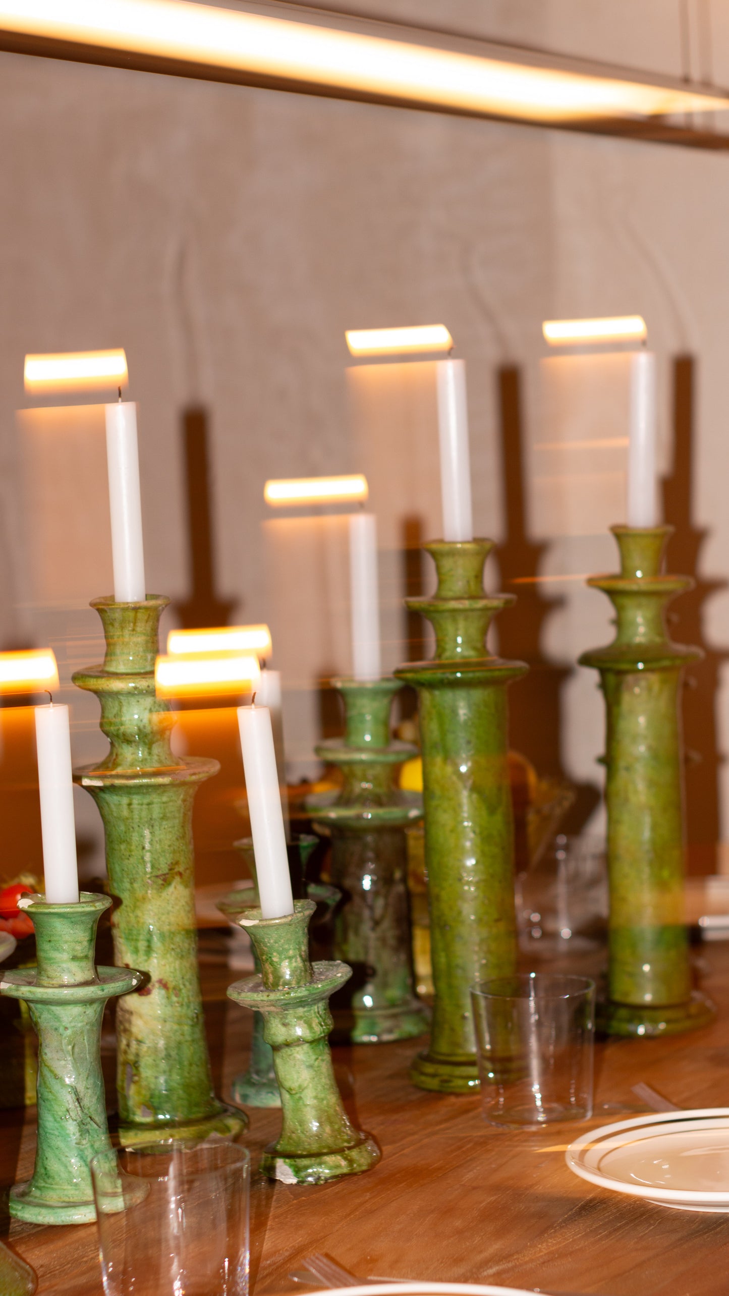 Candelabro Nº5 Noor verde