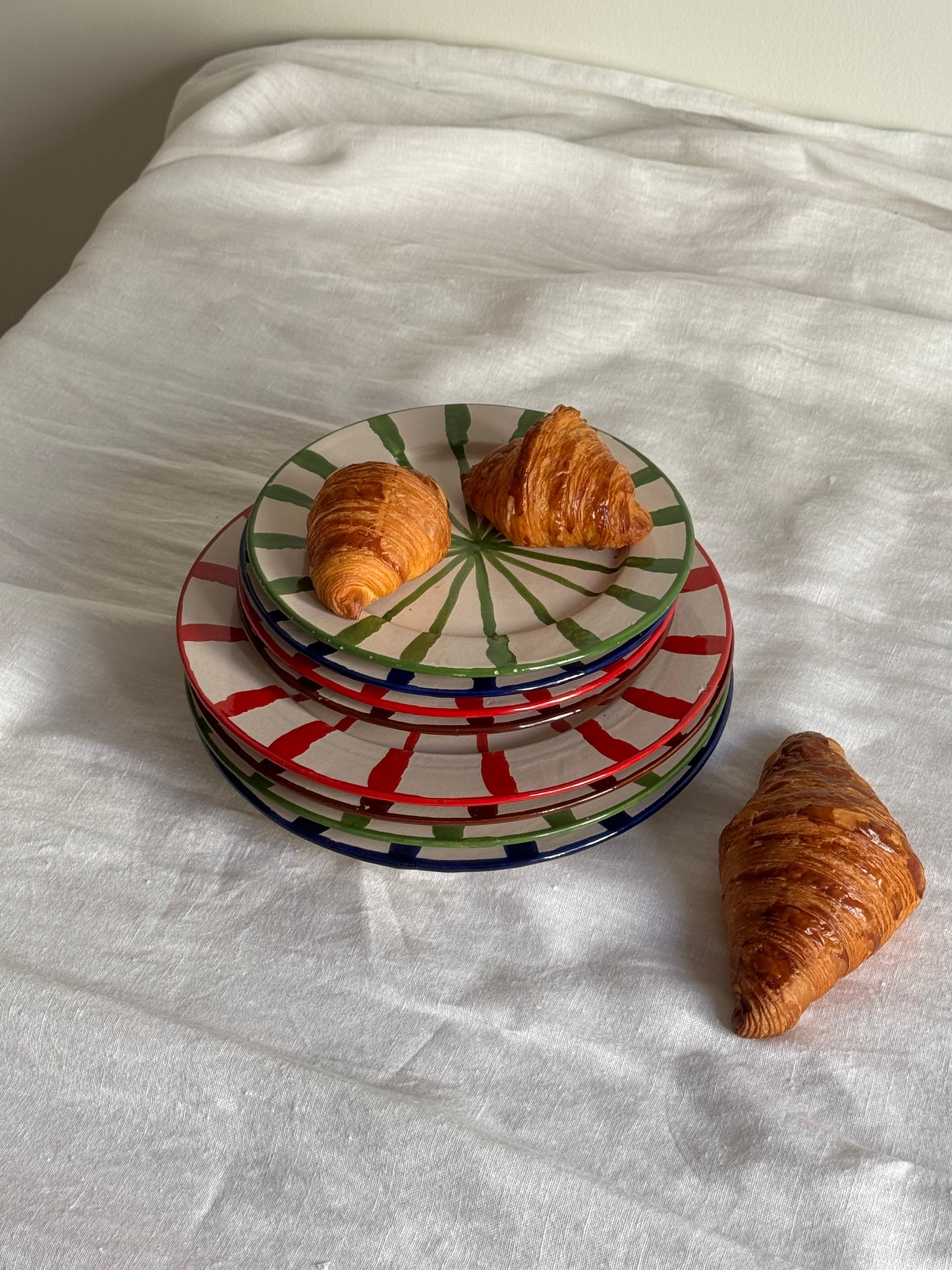 Plato rayas Andalucía Verde