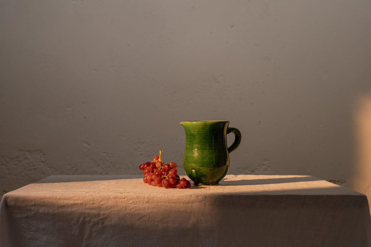 Jarra con asa Maktub verde (dañado)