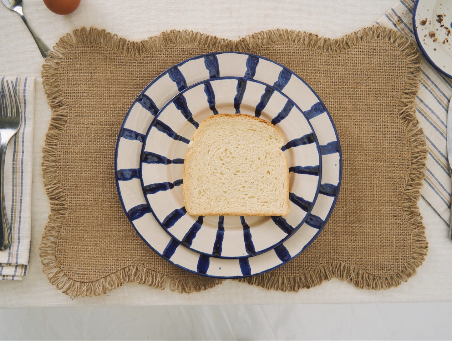 Plato rayas Andalucía Azul