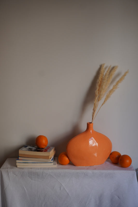 Jarrón Naranja Bota 26cm