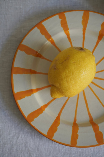 Plato rayas Andalucía Amarillo