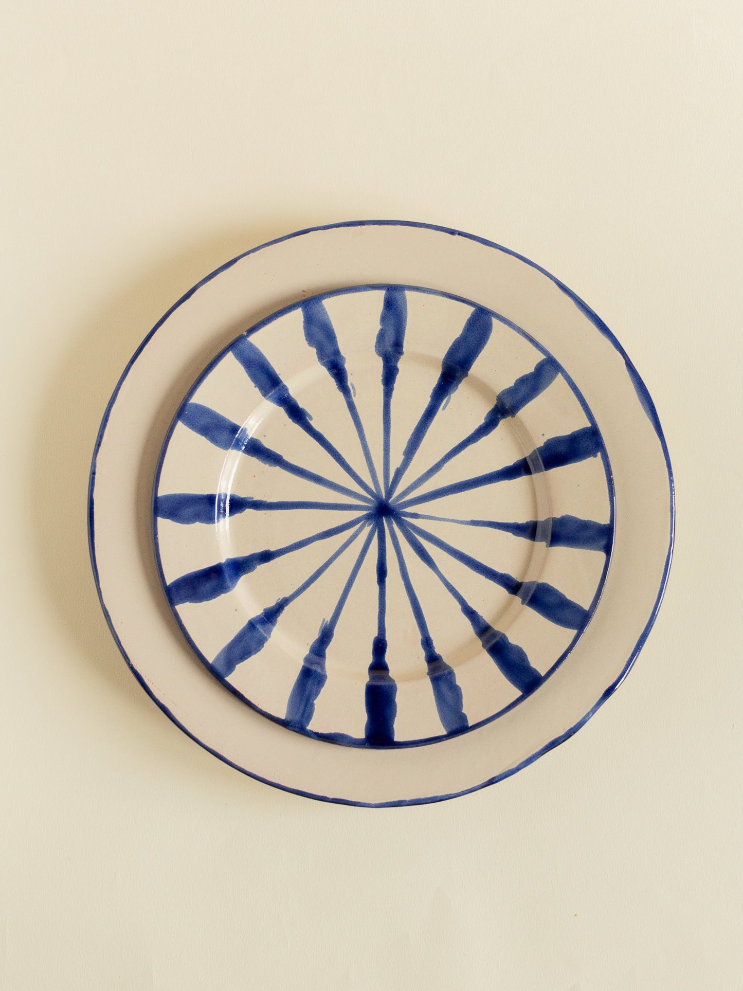 Plato 26cm linea fina Azul