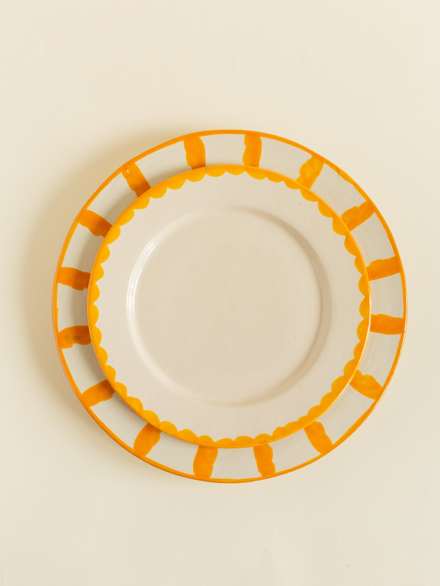 Plato 20cm Media Luna Amarillo
