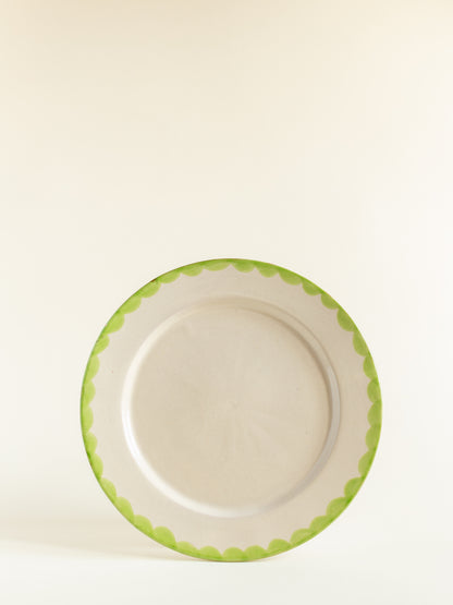 Plato 20cm Media Luna Verde lima