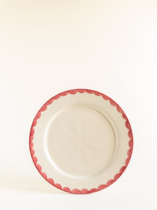 Plato 20 cm Media Luna Rosa