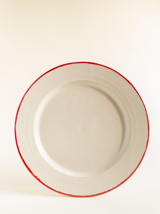 Plato 26cm linea fina Rojo