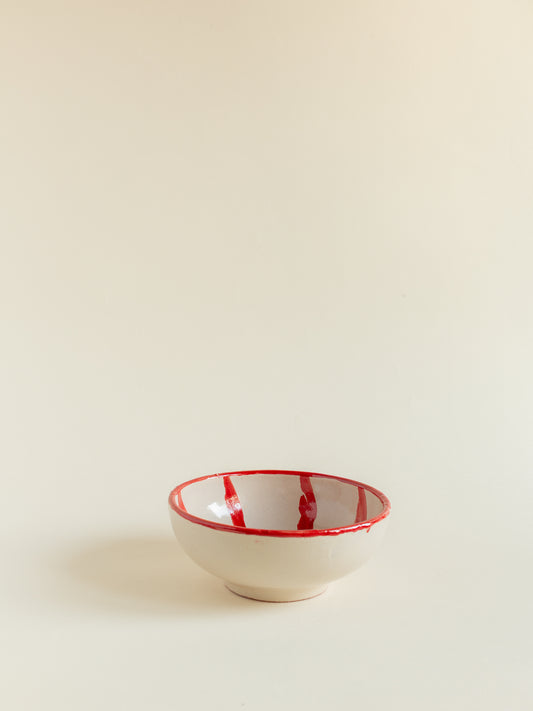 Bowl aperitivo rayas Rojo