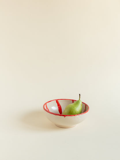 Bowl aperitivo rayas Rojo