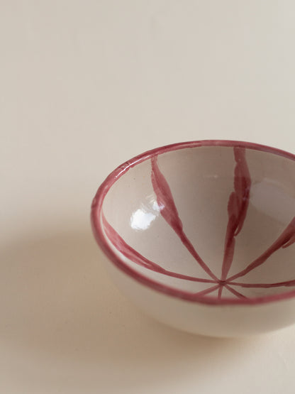 Bowl aperitivo rayas Rosa
