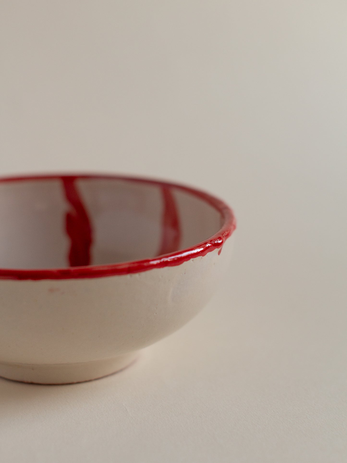 Bowl aperitivo rayas Rojo