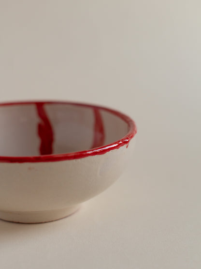 Bowl aperitivo rayas Rojo