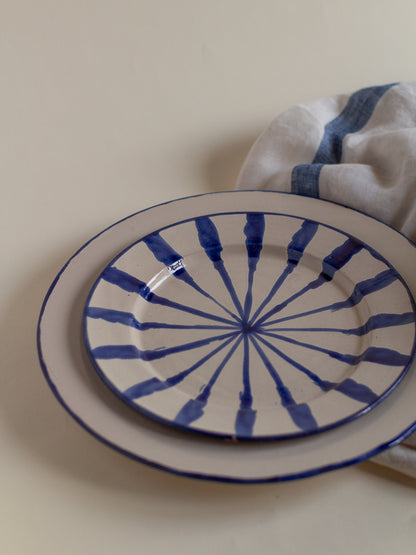 Plato 26cm linea fina Azul
