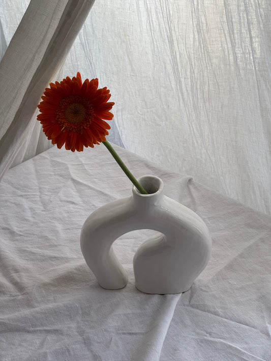 Jarrón Blanco Menorca 21cm