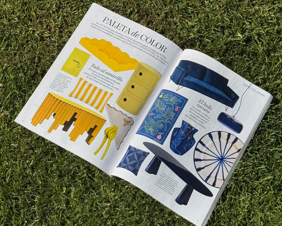 "Paleta de color" Los azules cerúleo y marino desbancan a las versiones pastel, también, en las decoraciones estivales.