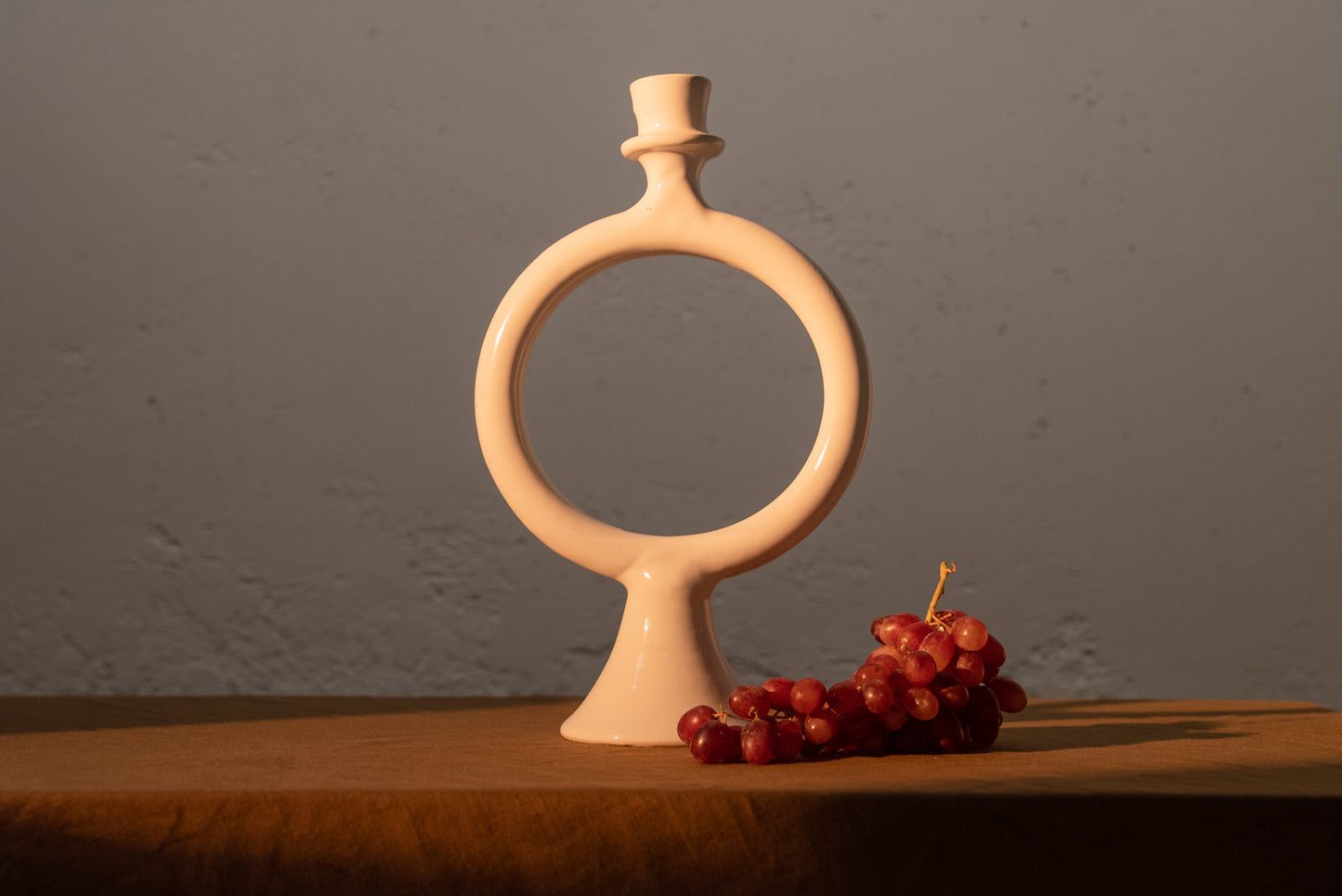 Candelabro anillo blanco Maktub