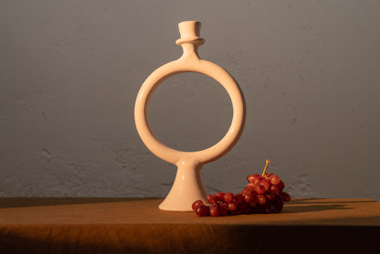 Candelabro anillo blanco Maktub