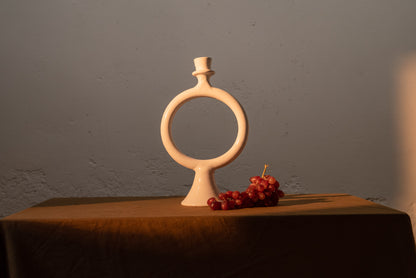 Candelabro anillo blanco Maktub