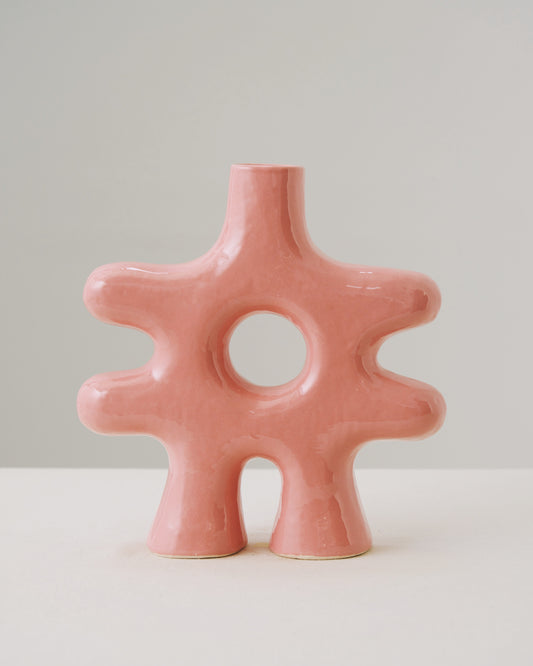 Jarrón decorativo Hashtag Feztin Rosa