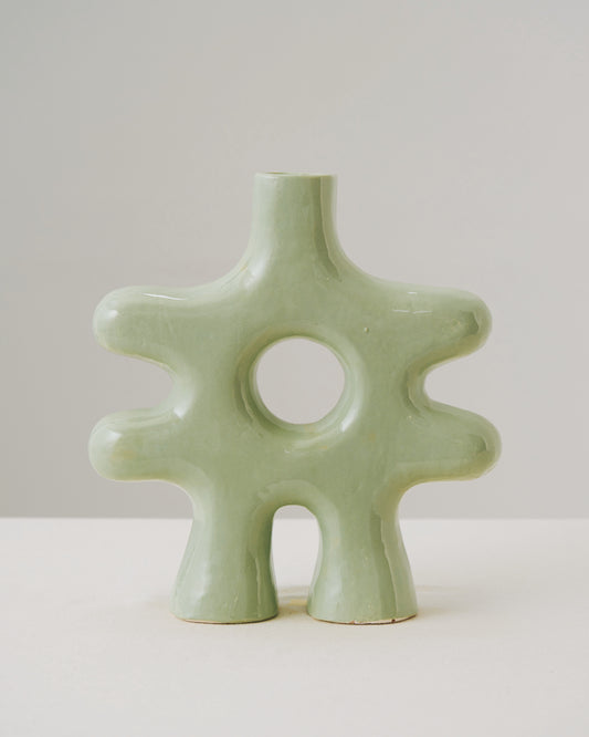 Jarrón decorativo Hashtag Feztin Verde Menta