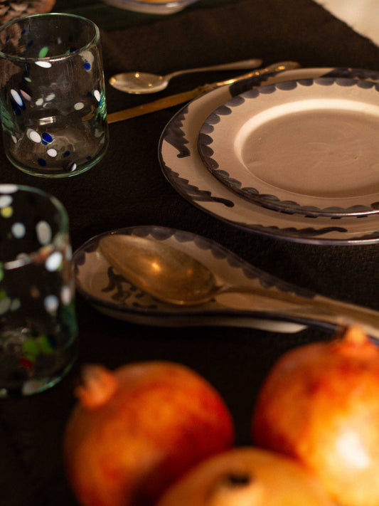 Posacucharas Azul Petróleo